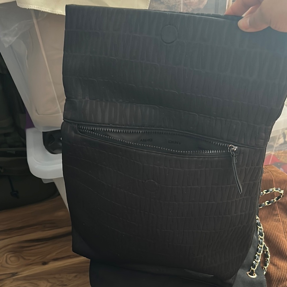 Dkny Monogram Black Backpack - image 2